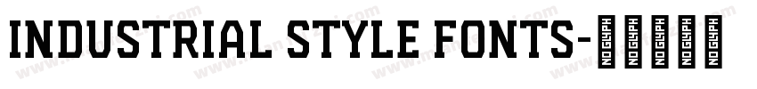 Industrial Style Fonts字体转换